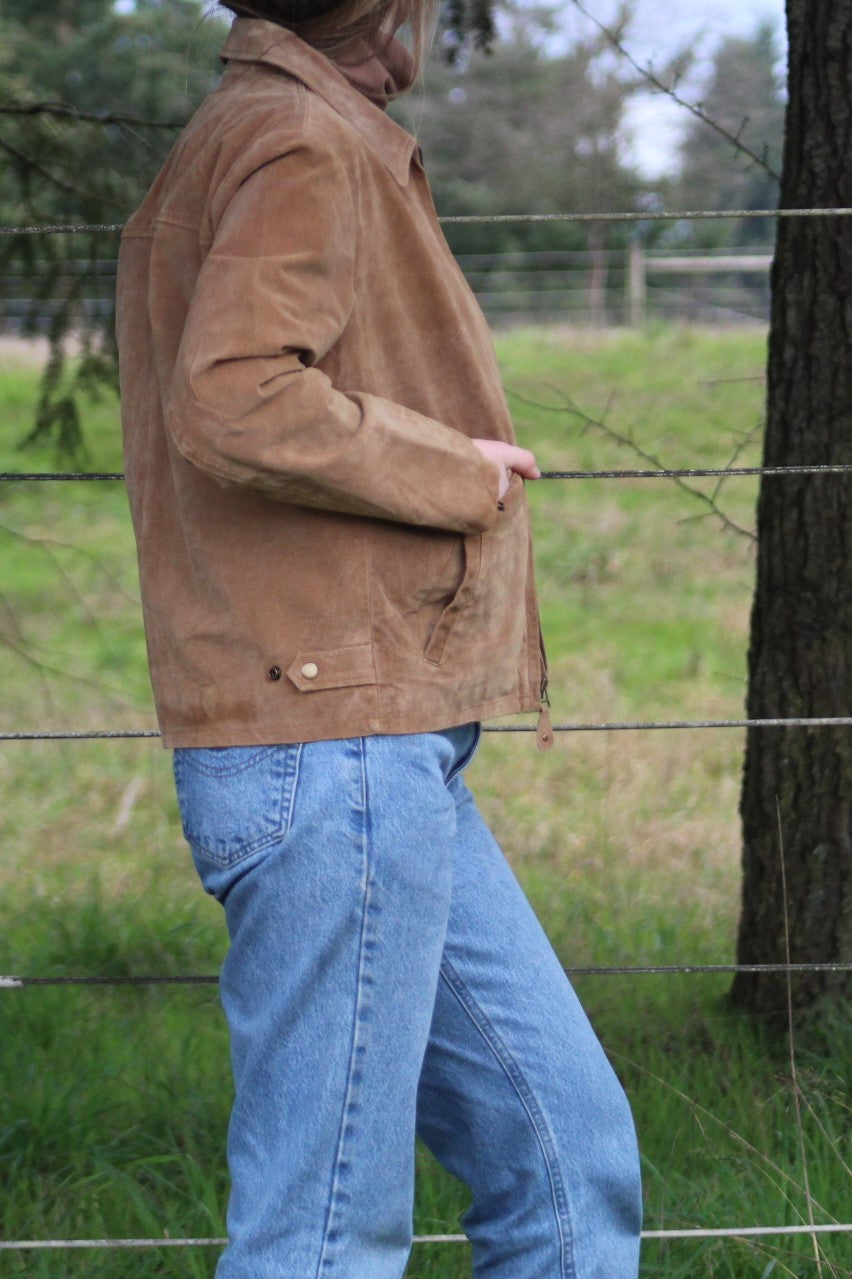 Vintage JLC American Classics on the Wing Suede Jacket - Size Men's Small