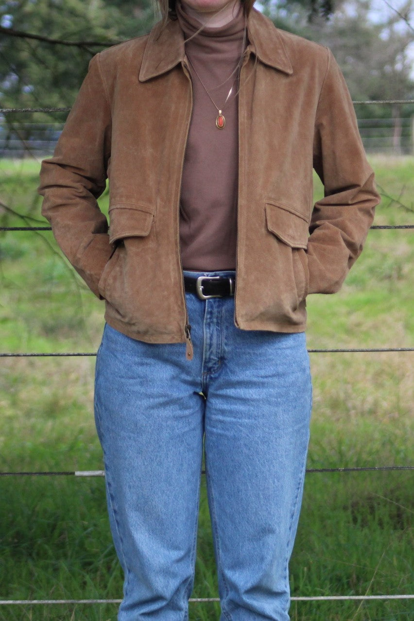 Vintage JLC American Classics on the Wing Suede Jacket - Size Men's Small