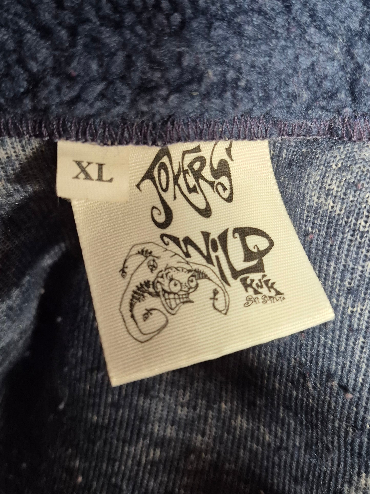 Navy Blue Horses Fleece Zip-Up Vest - Size XL
