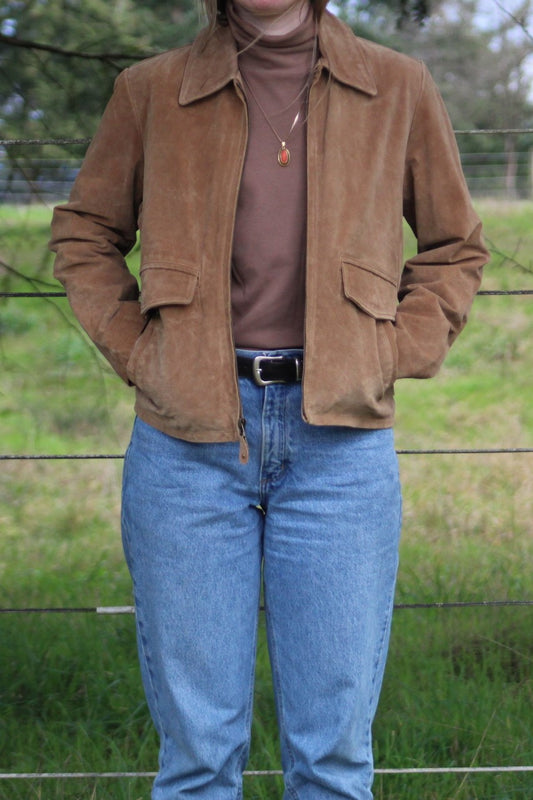 Vintage JLC American Classics on the Wing Suede Jacket - Size Men's Small