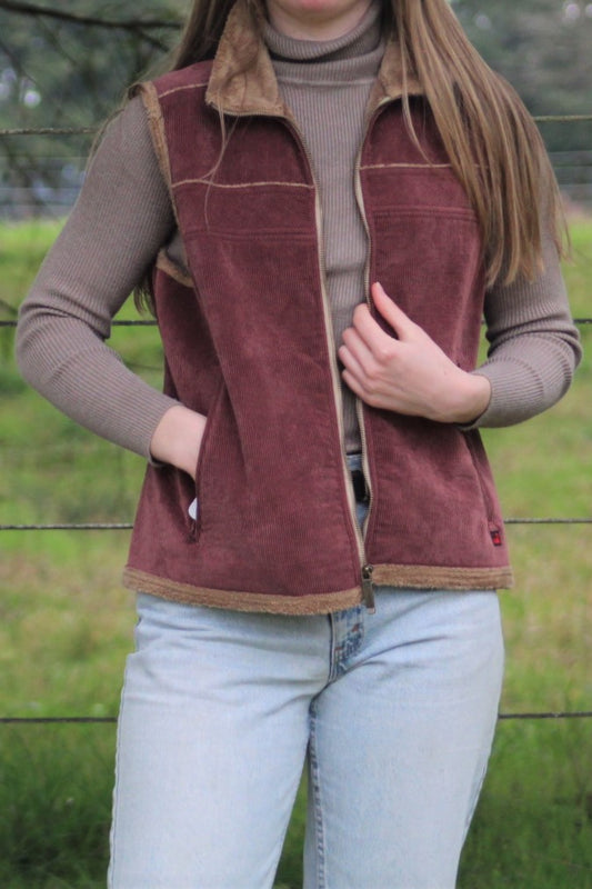 Woolrich Fleece-Lined Corduroy Vest - Size Large